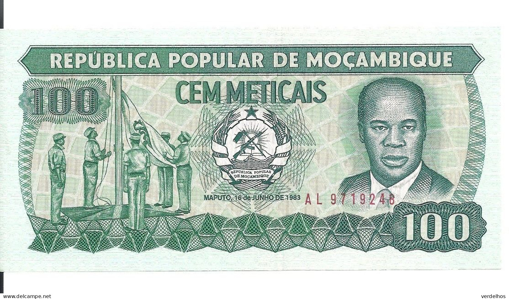 MOZAMBIQUE 100 METICAIS 1983 UNC P 130 - Mozambico