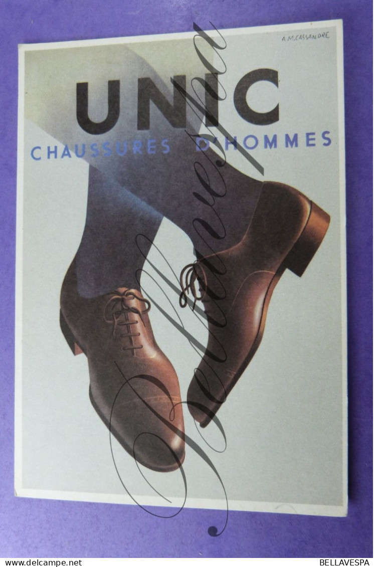 A.M. Cassandre  Affiche 1932 - Drukwerk 1983 UNIC Chaussures D'Hommes/ - Pubblicitari