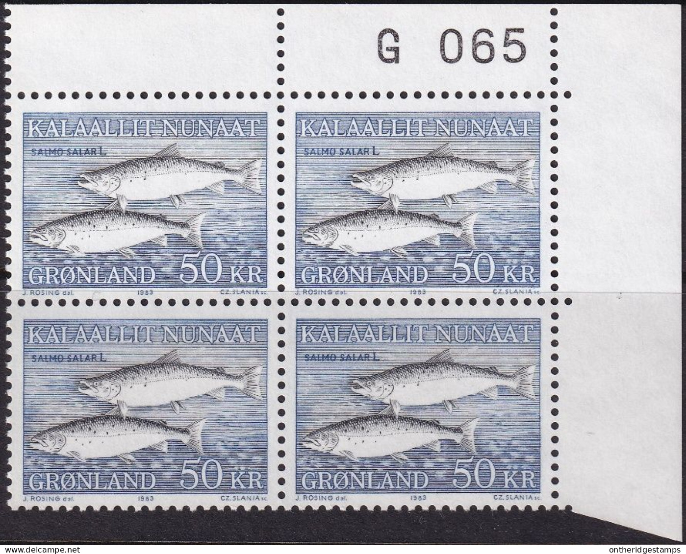 Greenland 1981 Sc 141  Upper Right Block MNH** - Neufs