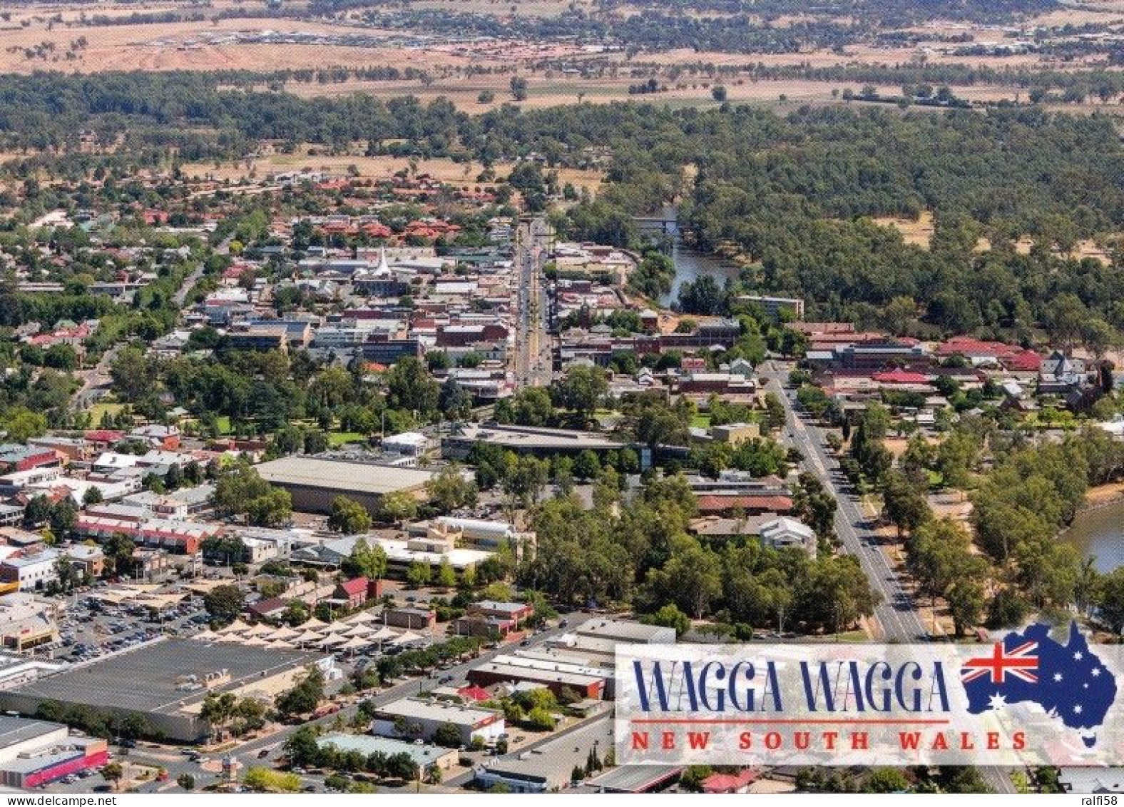 1 AK Australien * Blick Auf Wagga Wagga - Die Größte Stadt Im Inneren Von New South Wales - Luftbildaufnahme * - Wagga Wagga
