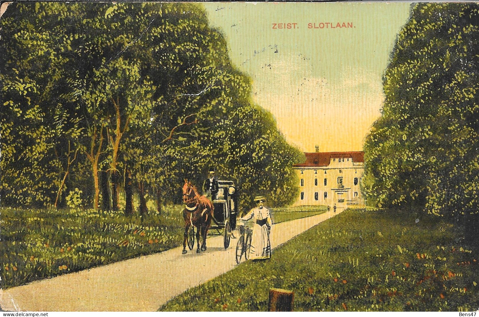 Zeist Slotlaan 10-8-1910 - Zeist