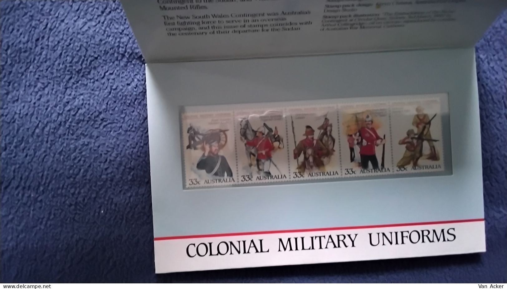 Australia Colonial Military Uniforms MNH. - Presentation Packs