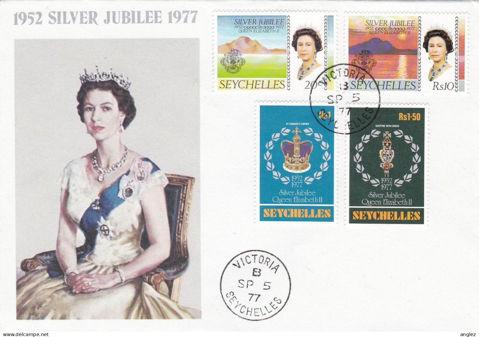 Seychelles - 1977 QEII Silver Jubilee Illustrated FDC - Seychelles (1976-...)