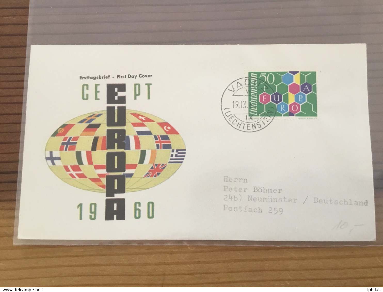 Liechtenstein FDC 1960 - Lettres & Documents