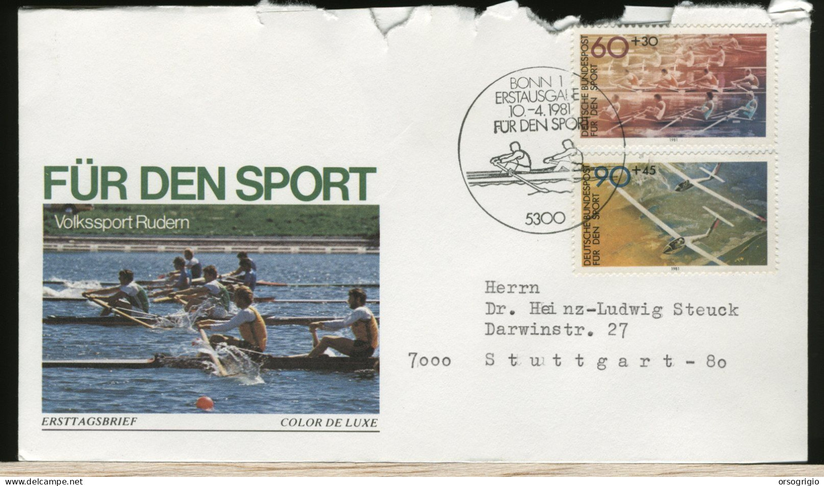 GERMANY - DEUTSCHE - FDC 1981 -  SPORT - 1981-1990