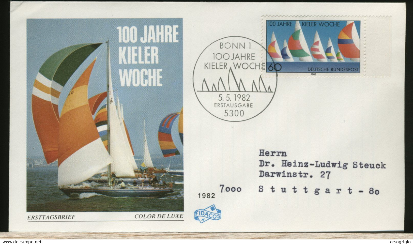 GERMANY - DEUTSCHE - FDC 1982 -  SPORT  WOCHE - 1981-1990