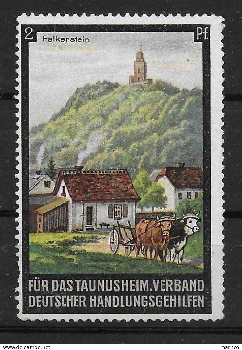 Deutsches Reich Taunusheim Falkenstein Spendenmarke Cinderella Vignet Werbemarke Propaganda - Vignettes De Fantaisie