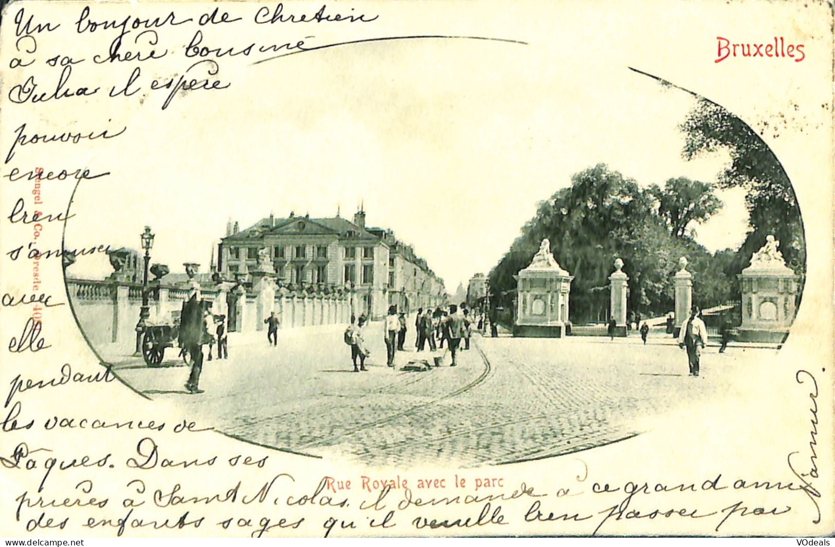 Belgique - Brussel - Bruxelles - Rue Royale Avec Le Parc - Avenidas, Bulevares