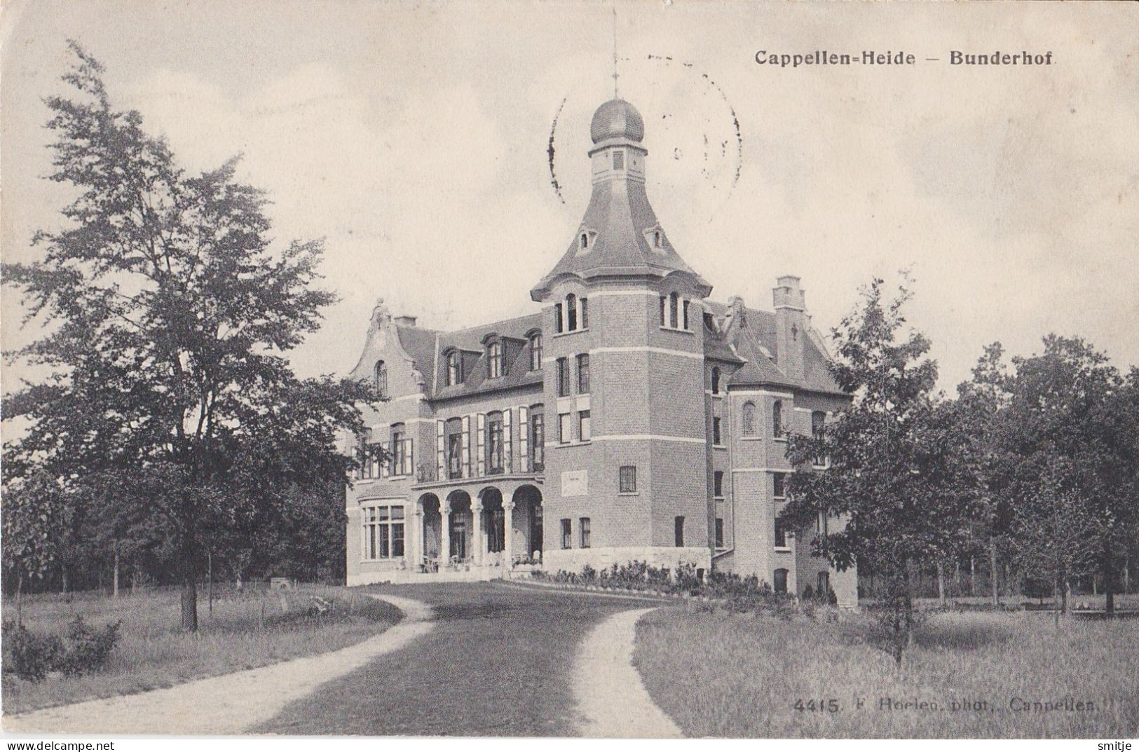 KAPELLEN 1912 VILLA KASTEEL BUNDERHOF CAPPELLEN-HEIDE - HOELEN 4415 - Kapellen