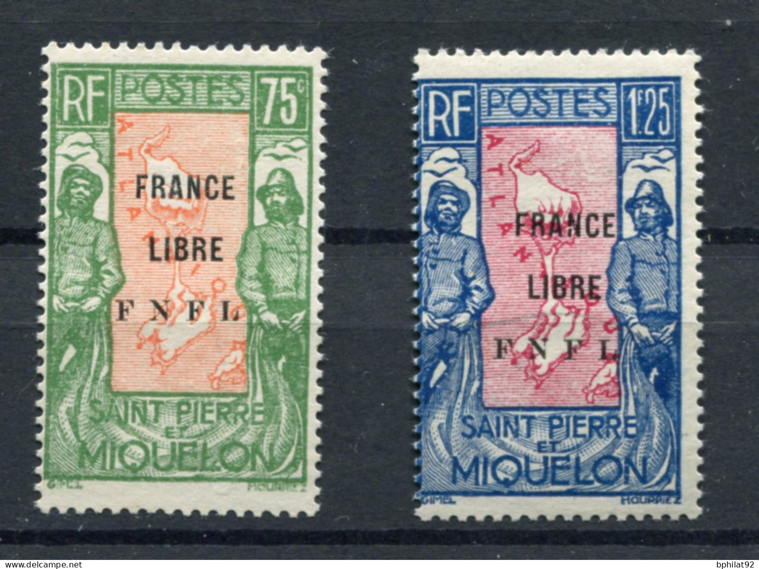 !!! SAINT PIERRE ET MIQUELON, N°286/287 NEUFS * - Unused Stamps