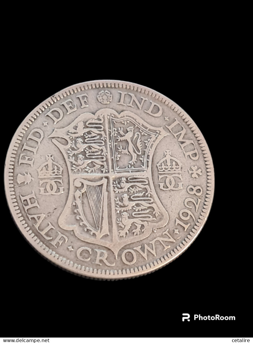 Royaume Uni Half Crown GeorgesV 1928 Argent - Other & Unclassified