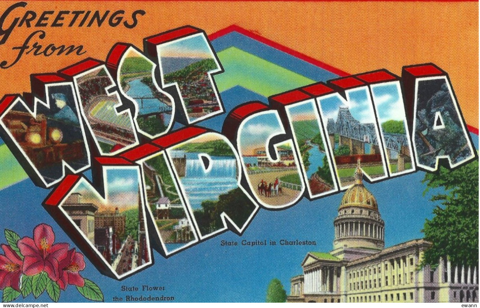 Etats-Unis - Carte Postale - Greetings From West Virginia - Otros & Sin Clasificación