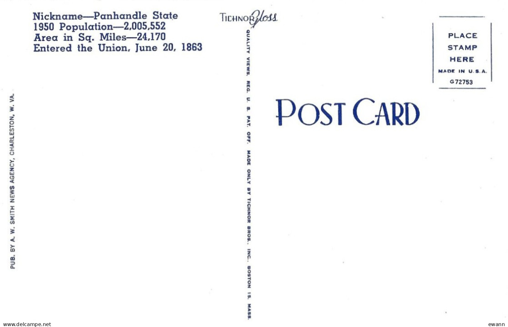 Etats-Unis - Carte Postale - Greetings From West Virginia - Andere & Zonder Classificatie