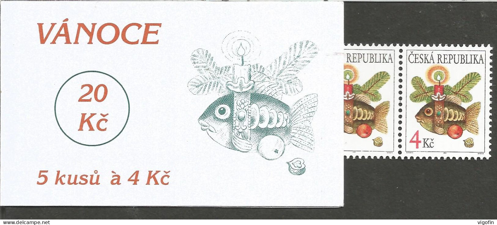 CZ 1997-164 Christmas, CZECH REPUBLIK, Booklet MNH - Unused Stamps