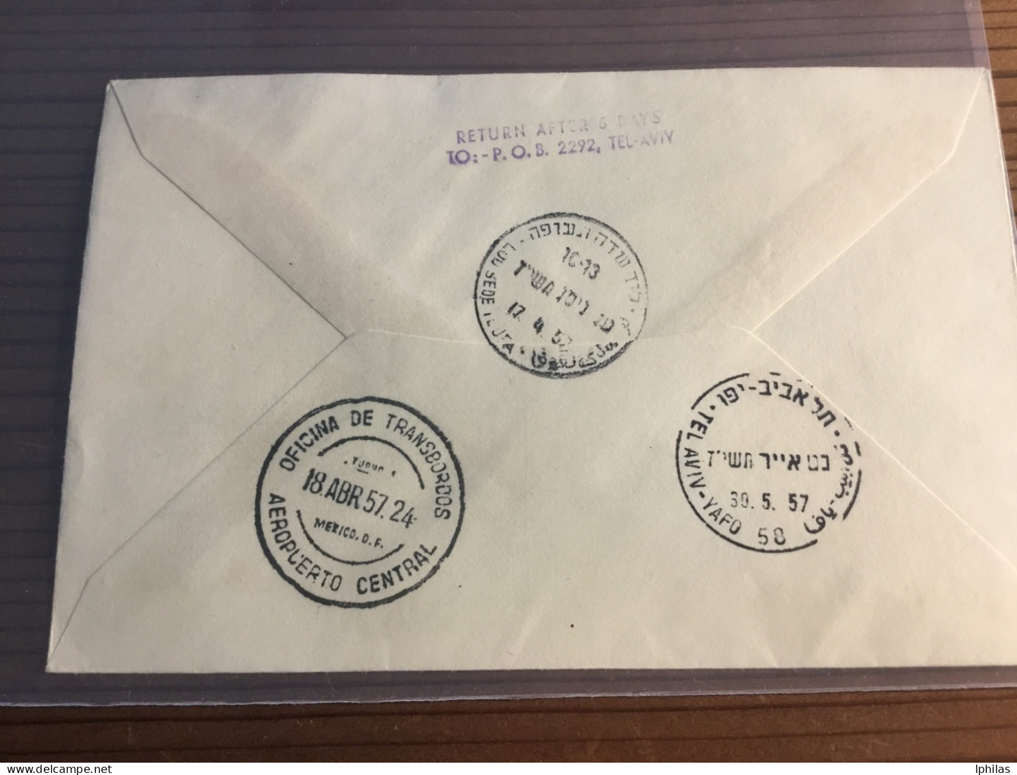 Israel Brief Flugpost Israel – Mexiko 1957 - Briefe U. Dokumente