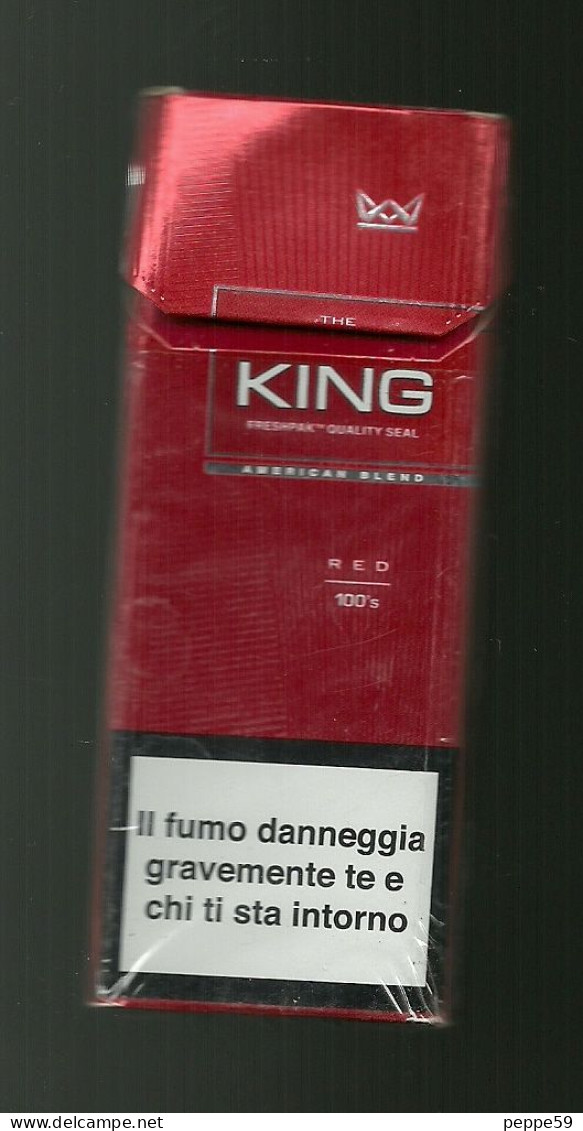 Tabacco Pacchetto Di Sigarette Italia - King Red Da 10 Pezzi - Vuoto - Estuches Para Cigarrillos (vacios)