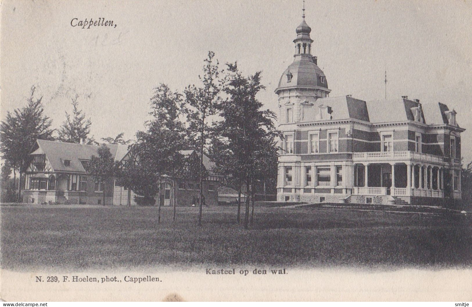 KAPELLEN 1905 KASTEEL OP DEN WAL MET BIJGEBOUWEN - HOELEN 239 - Kapellen