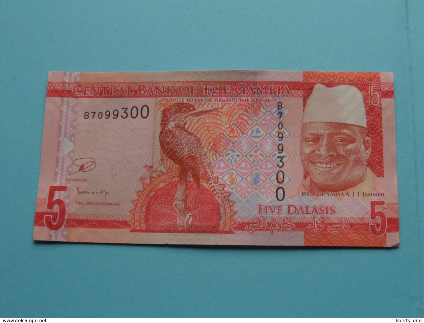 5 Five DALASIS () Central Bank Of GAMBIA ( For Grade, Please See Photo ) UNC ! - Gambie