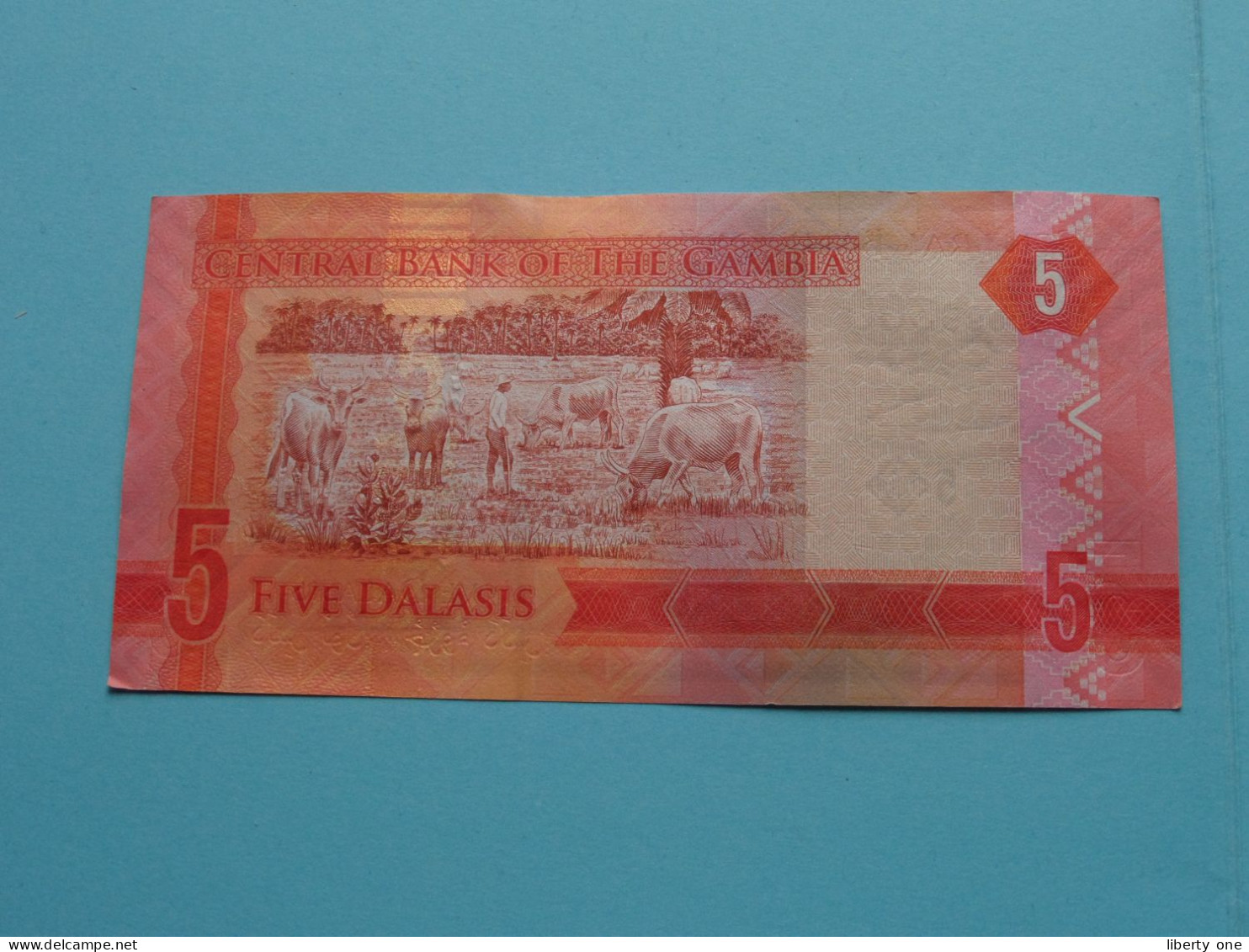 5 Five DALASIS () Central Bank Of GAMBIA ( For Grade, Please See Photo ) UNC ! - Gambie