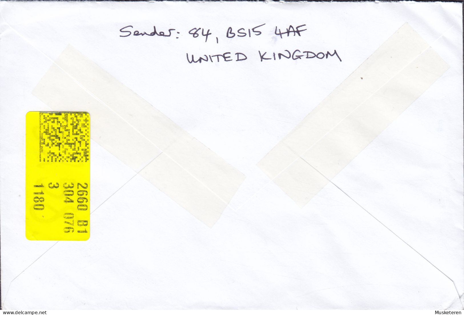 Great Britain Royal Mail Registered Einschreiben Label 2023 Mult. Franked Cover Brief Lettre BRØNDBY STRAND Denmark - Sin Clasificación