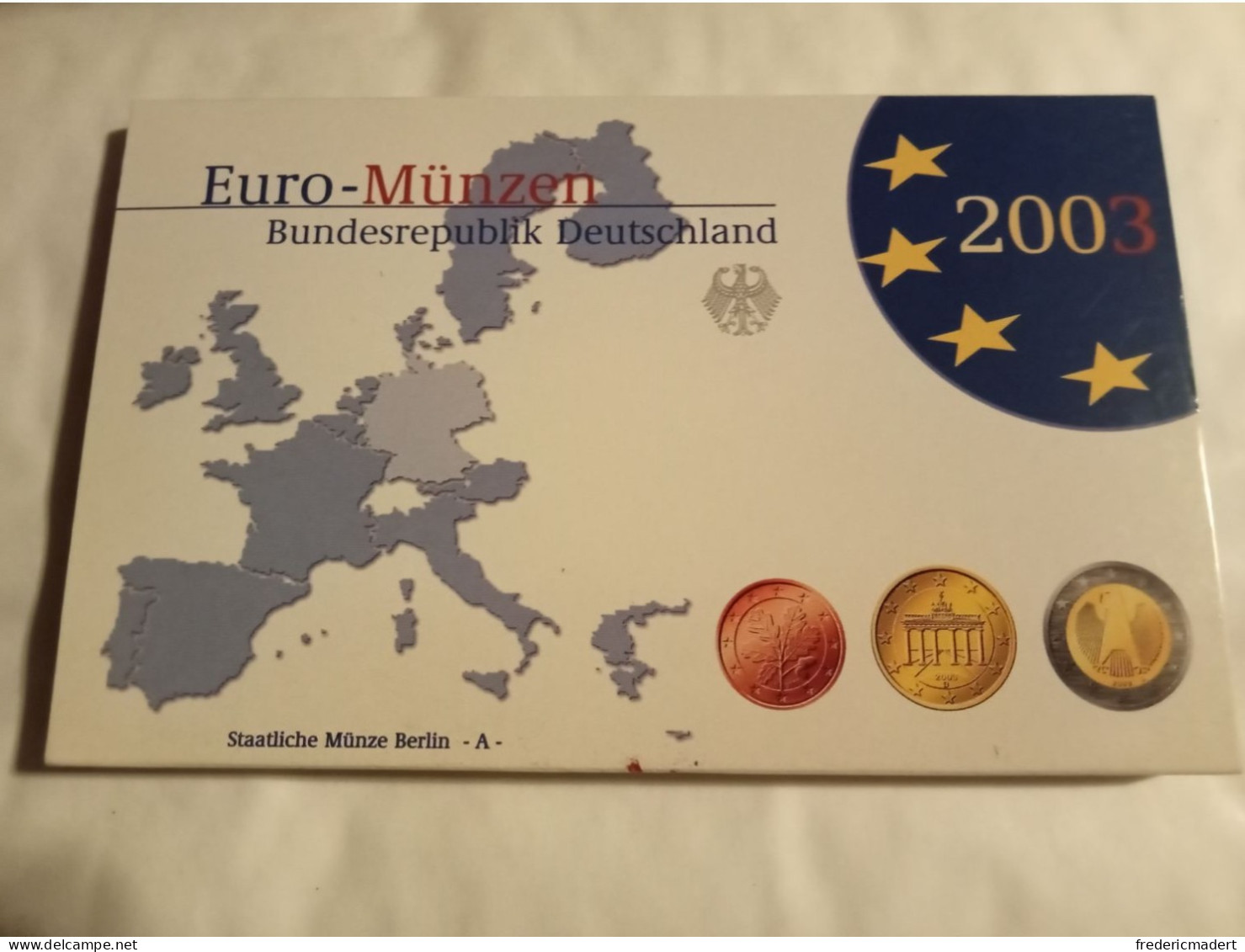 Plaquette Euro-Münzen Bundesepublik Deutschland - Coffret Berlin A 2003 - Sammlungen