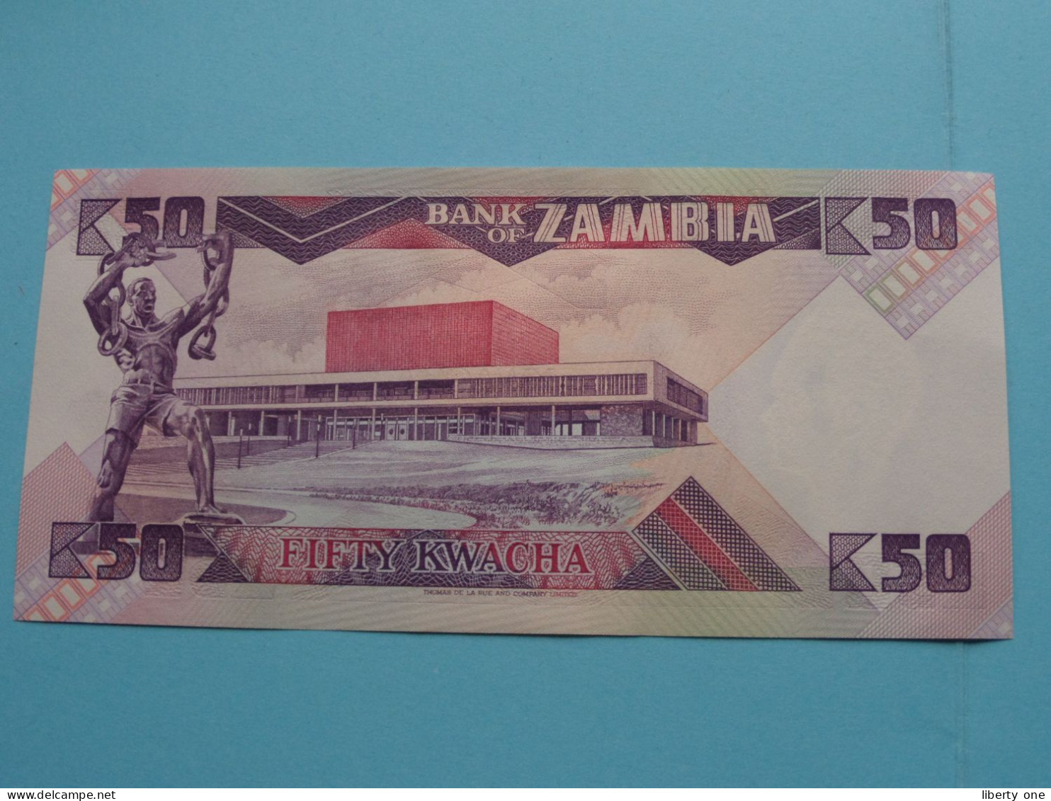 50 Fifty KWACHA ( 45/F 161527 ) Bank Of ZAMBIA ( For Grade See SCANS ) UNC ! - Zambie