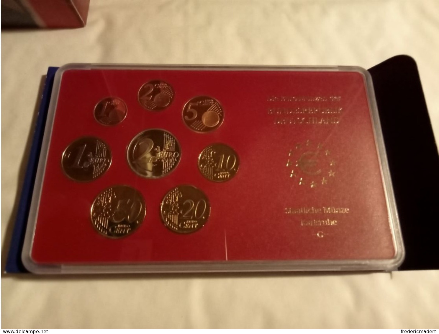 Plaquette Euro-Münzen Bundesepublik Deutschland - Coffret Karlsruhe G 2003 - Sammlungen