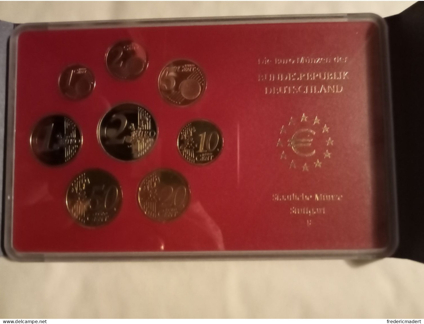 Plaquette Euro-Münzen Bundesepublik Deutschland - Coffret Stuttgart F 2003 - Collections