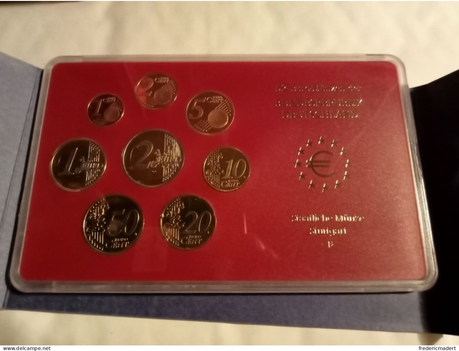 Plaquette Euro-Münzen Bundesepublik Deutschland - Coffret Stuttgart F 2004 - Sammlungen