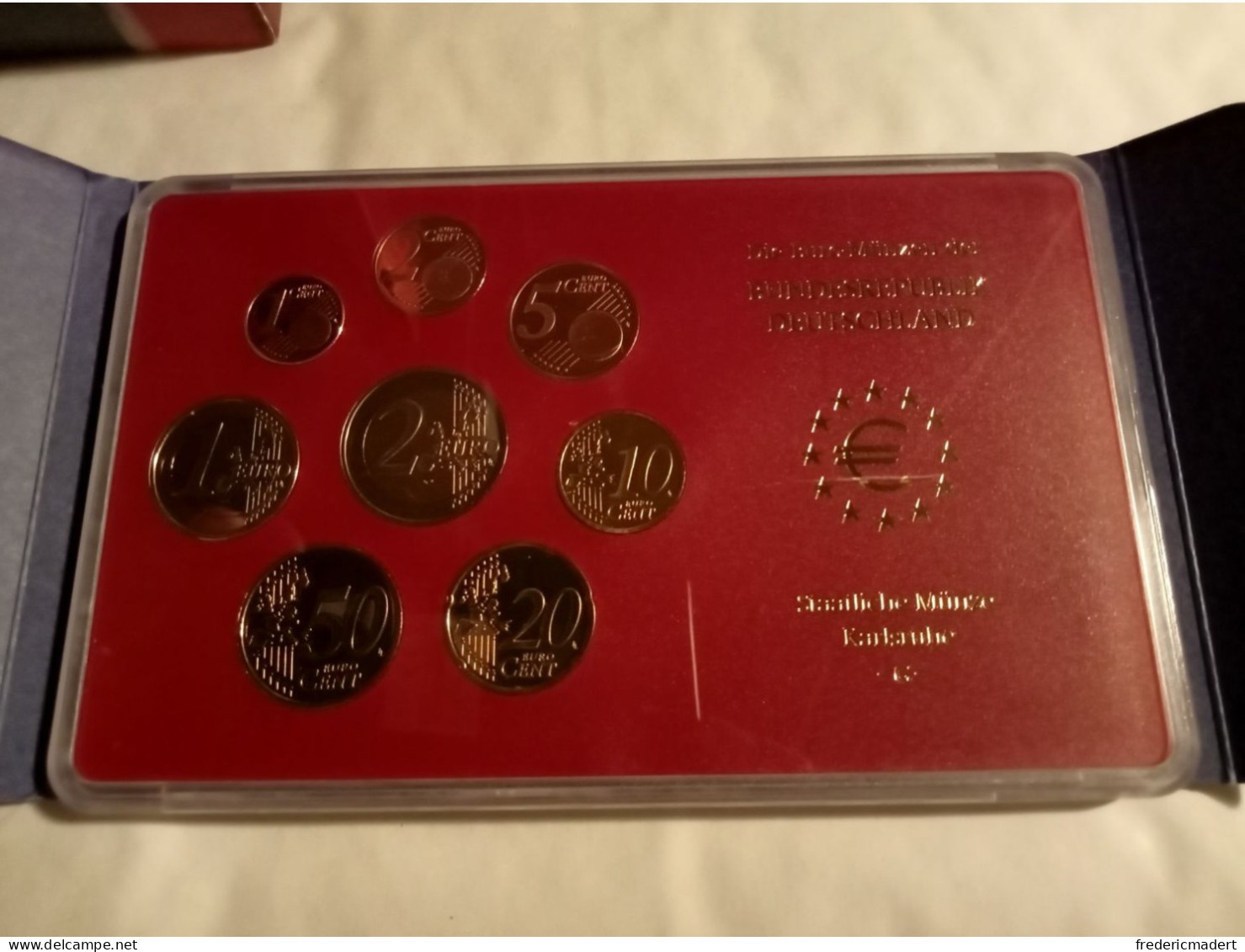 Plaquette Euro-Münzen Bundesepublik Deutschland - Coffret Karlsruhe G 2004 - Sammlungen