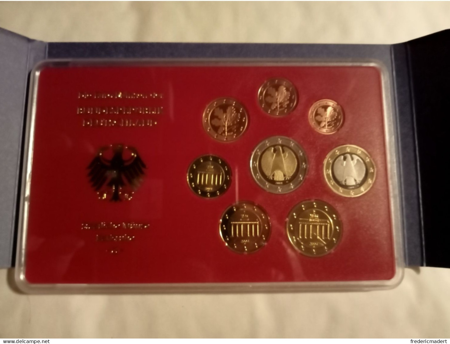 Plaquette Euro-Münzen Bundesepublik Deutschland - Coffret Karlsruhe G 2004 - Sammlungen