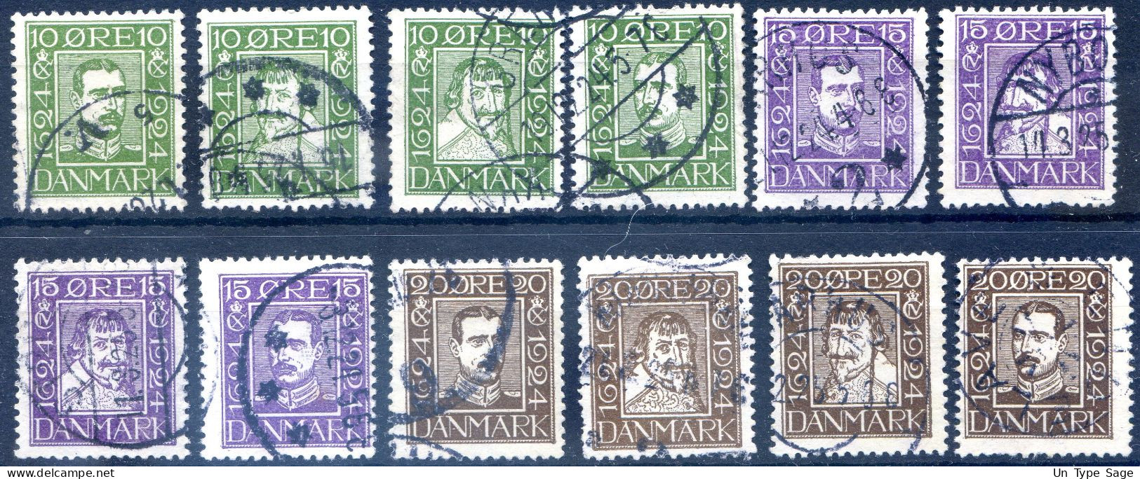 Danemark N°153 à 164 Oblitérés - Cote 72€ - (F367) - Gebraucht