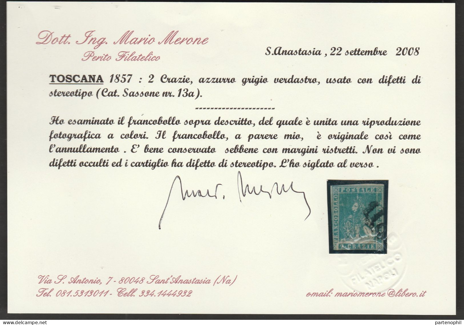 714 - Antichi Stati - Lotto Di 42 Pezzi In Prevalenza Usati, Presenti Alcuni Certificati, Quasi Tutti Firmati E - Lotti E Collezioni