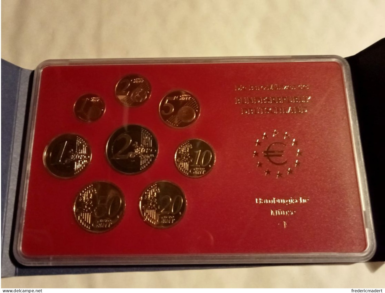 Plaquette Euro-Münzen Bundesepublik Deutschland - Coffret Hamburg I 2004 - Verzamelingen