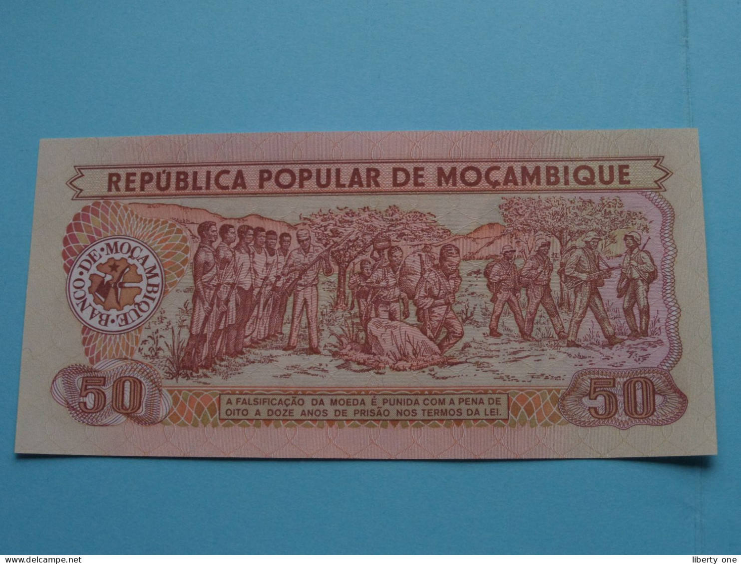 50 Cinquenta Meticais ( AK2812227 ) 1986 - Republica Popular De Mocambique ( For Grade, Please See Photo ) UNC ! - Mozambico