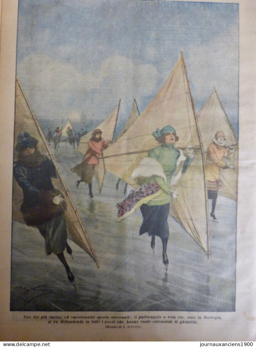 1922 SPORT HIVER NORVEGE PATINAGE VOILE GLACE 1 JOURNAL ANCIEN - Non Classés