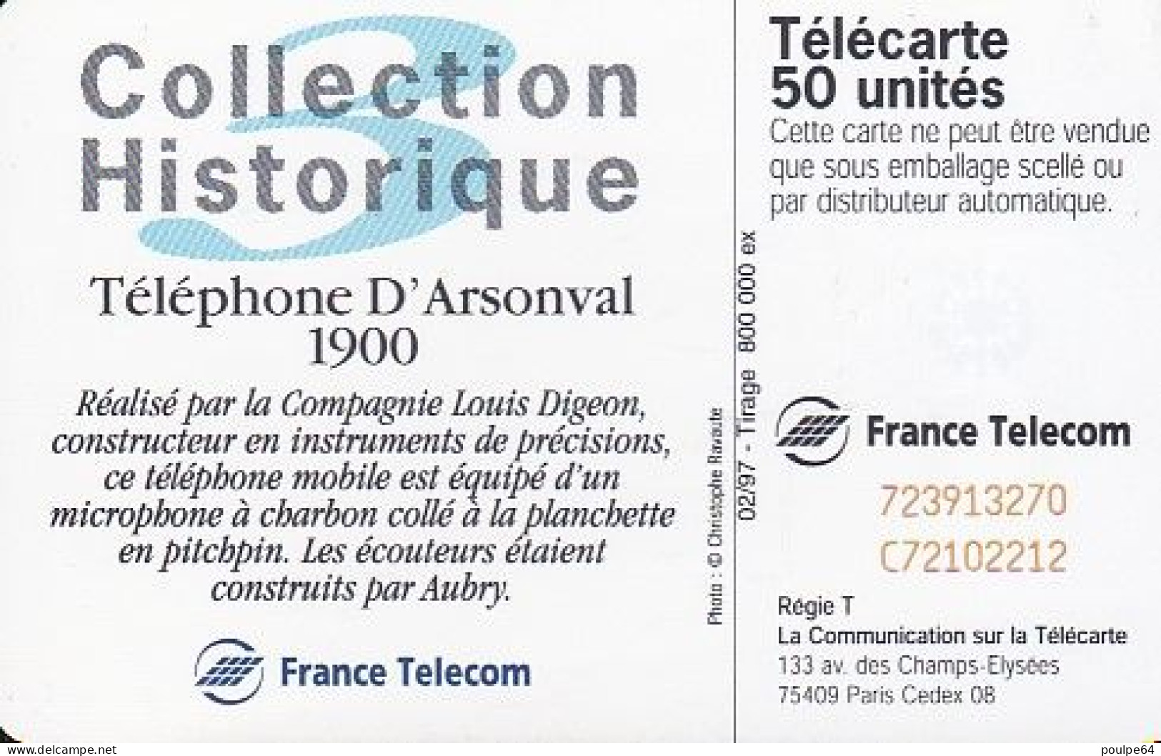 F716A  02/1997 - D'ARSONVAL - 50 SC7 - 1997