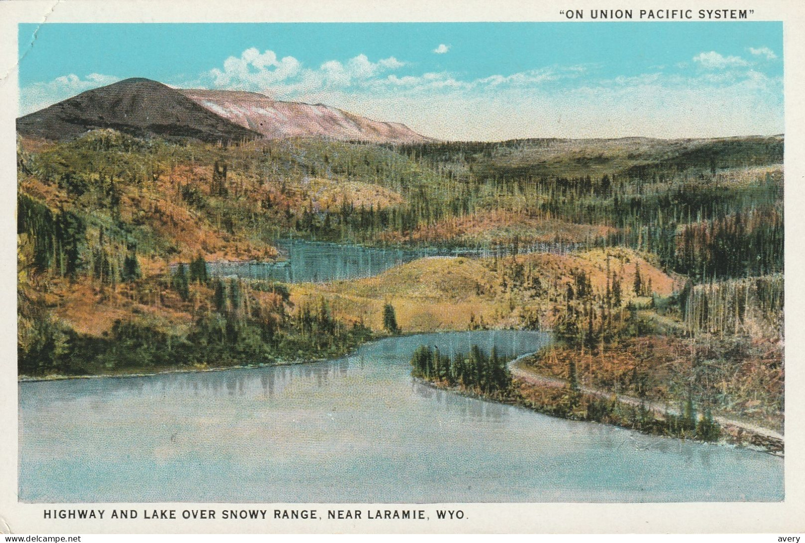 Highway And Lake Over Snowy Range, Near Laramie, Wyoming - Laramie