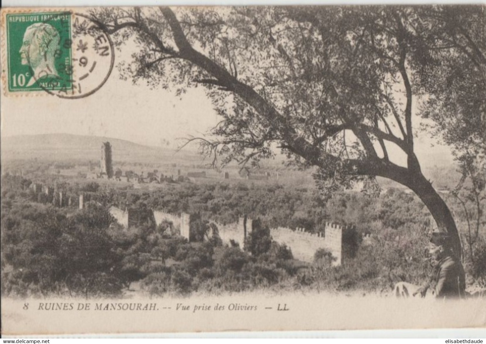 1923 - ALGERIE => MEXIQUE !! - PASTEUR / CP De TLEMCEN => PUEBLA - 1922-26 Pasteur