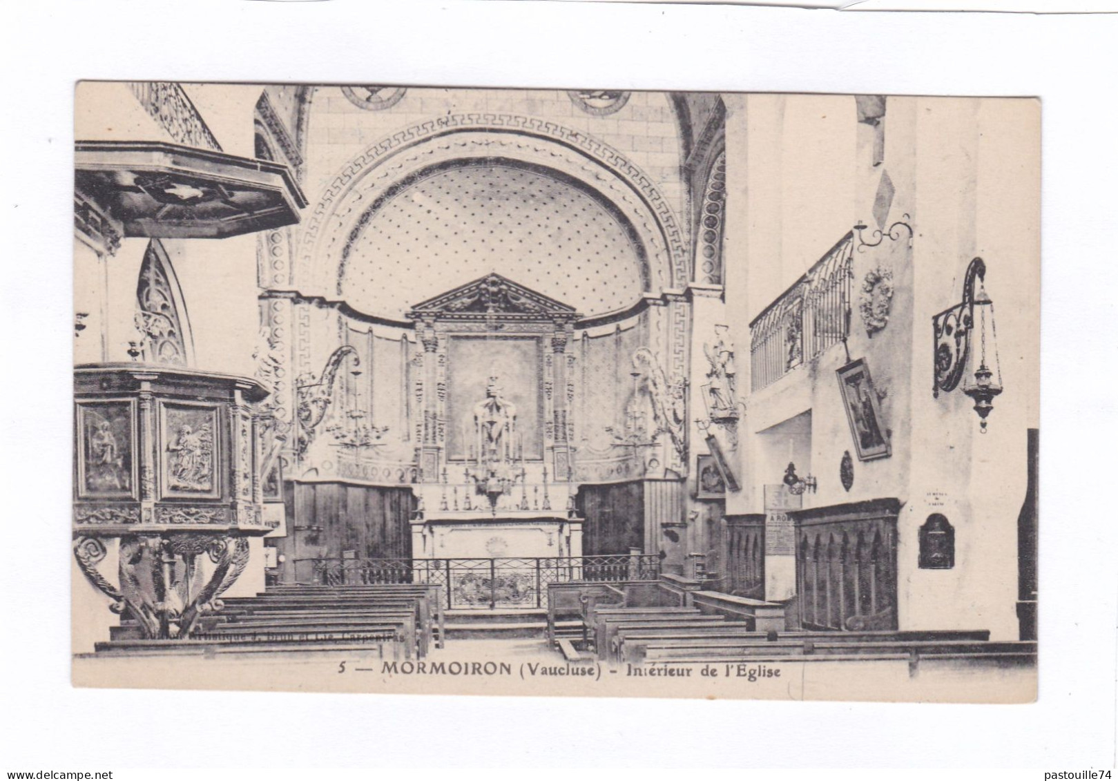 CPA : 14 X 9  -  MORMOIRON  -  Intérieur De L'Eglise - Mormoiron