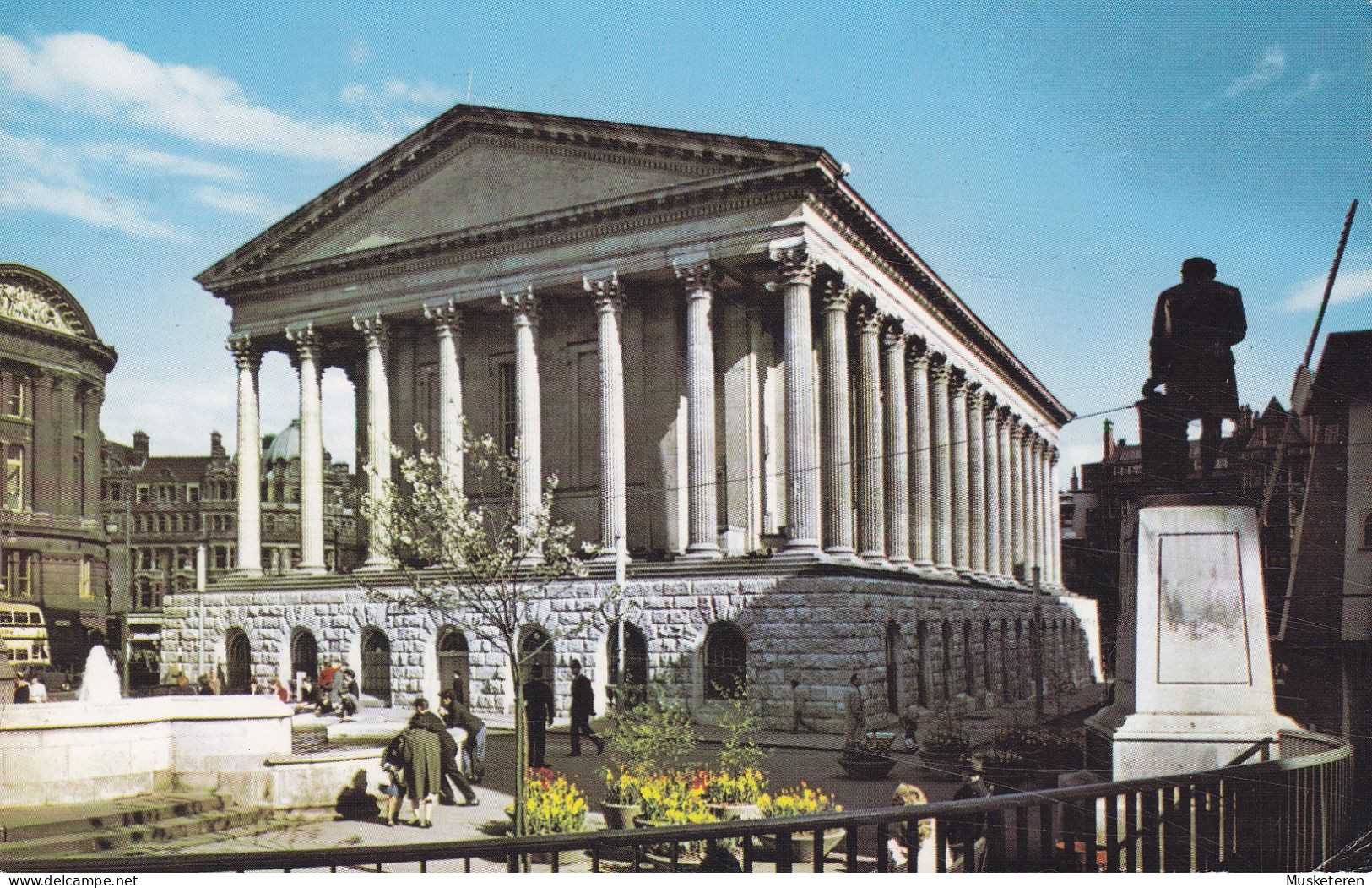 United Kingdom PPC The Town Hall, Birmingham BIRMINGHAM 1968 To Denmark QEII. 6d. Stamp (2 Scans) - Birmingham