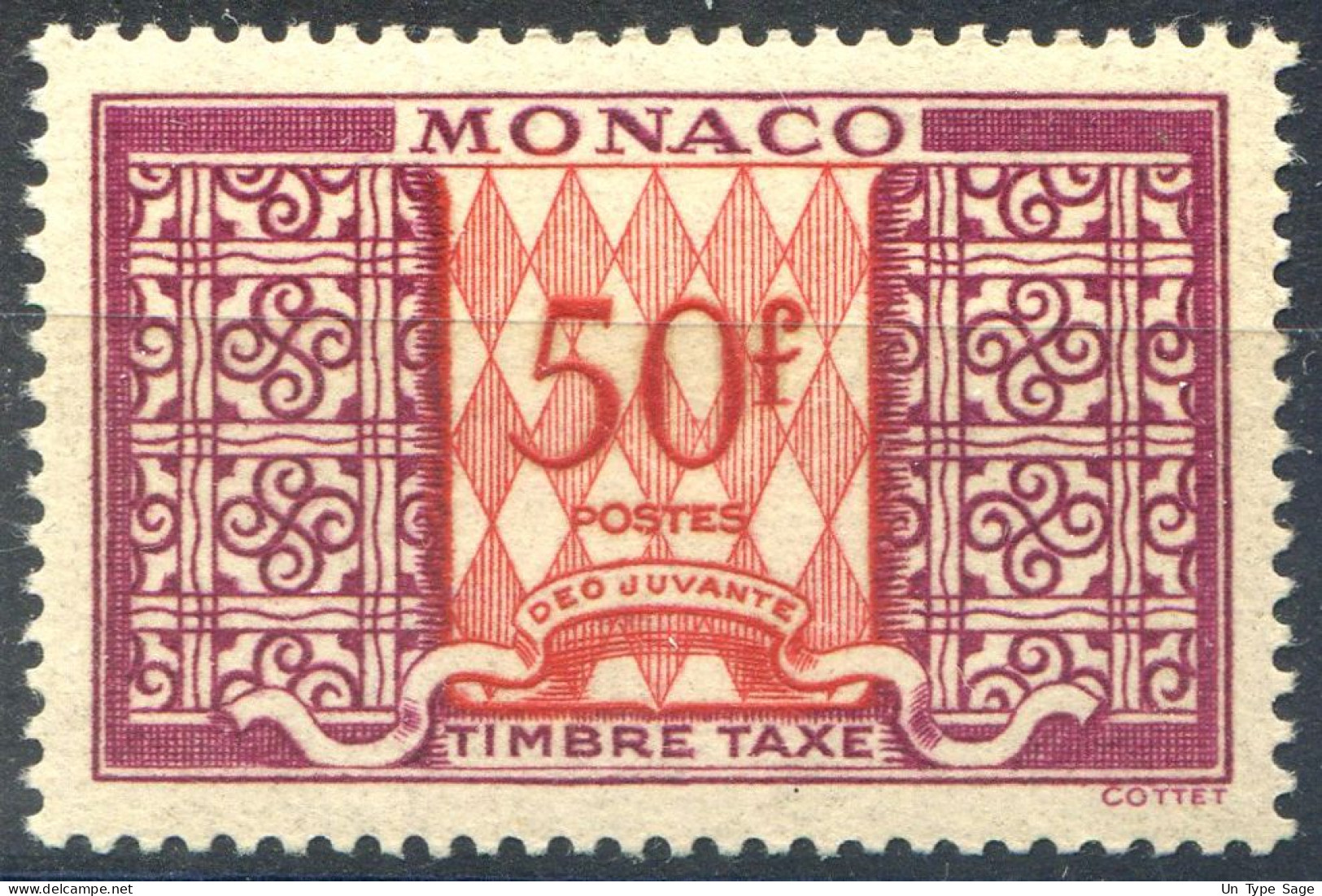 Monaco Taxe N°38A Neuf** - (F377) - Taxe