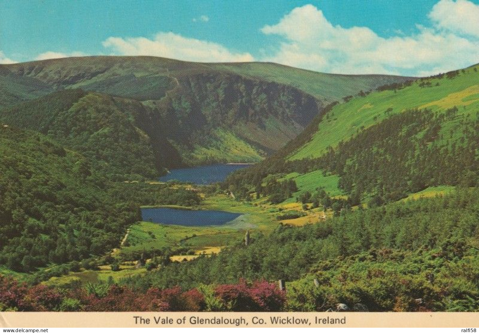 1 AK Irland / Ireland * Blick In Das Tal Glendalough Mit Seinen 2 Seen - County Wicklow * - Wicklow