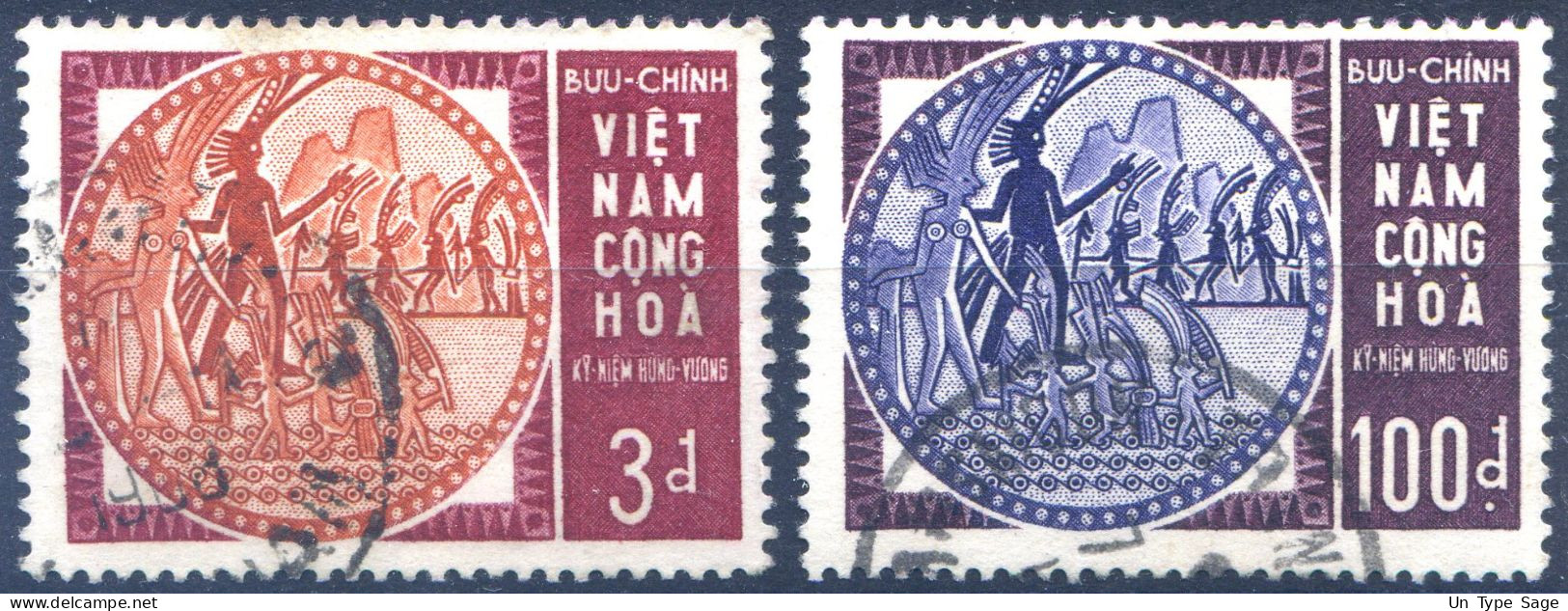 Viêt-Nam, N°254 Et 255 Oblitéré - (F378) - Viêt-Nam