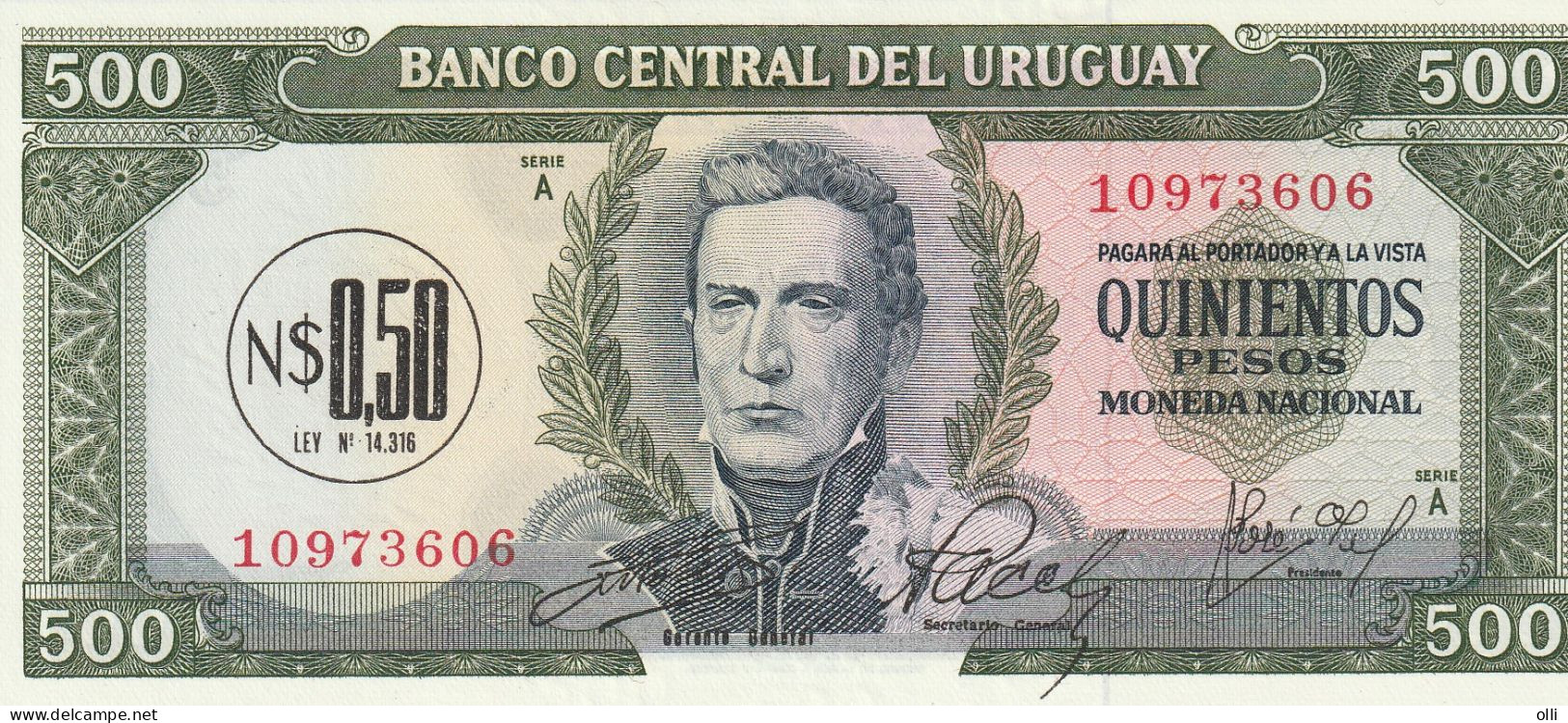 URUGUAY 500 PESOS 1967   P54 UNC - Uruguay