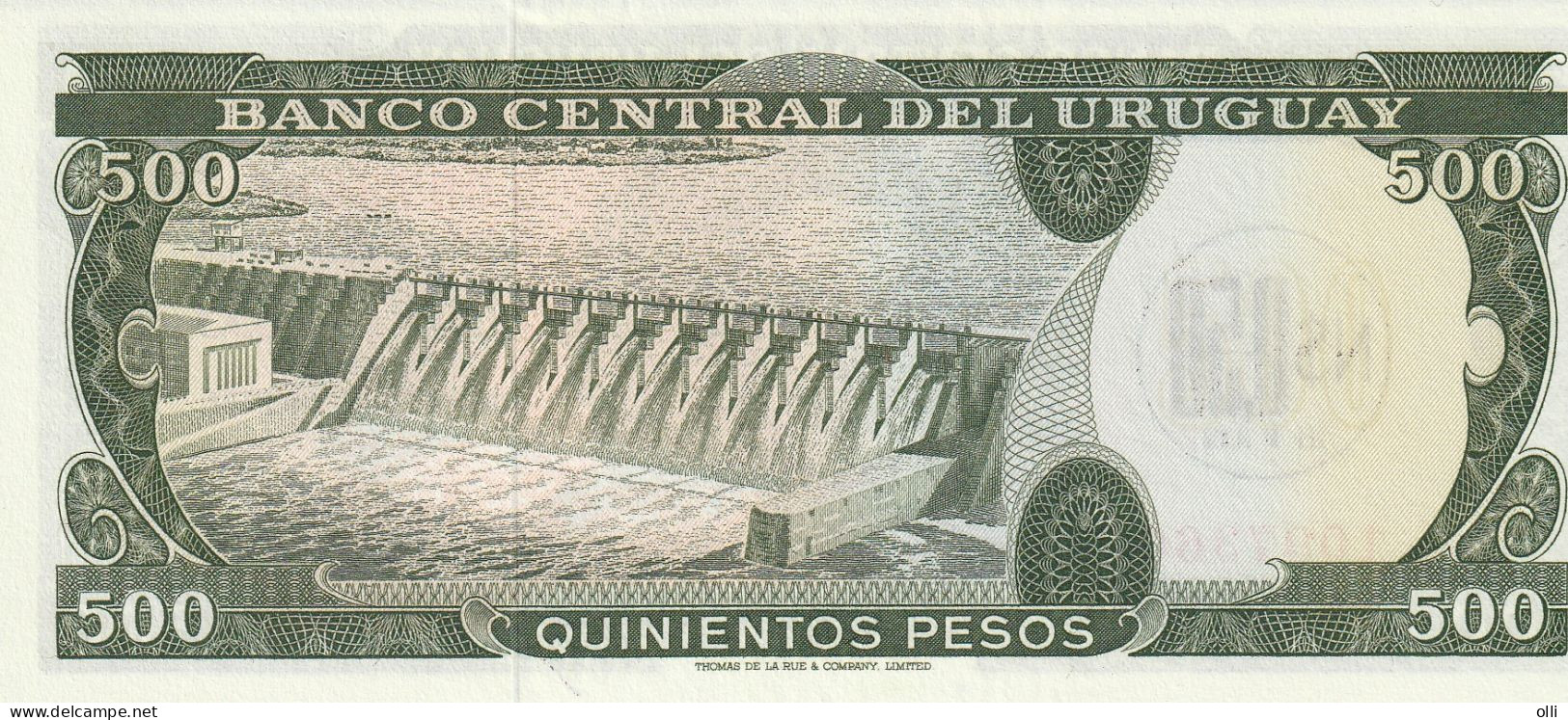 URUGUAY 500 PESOS 1967   P54 UNC - Uruguay