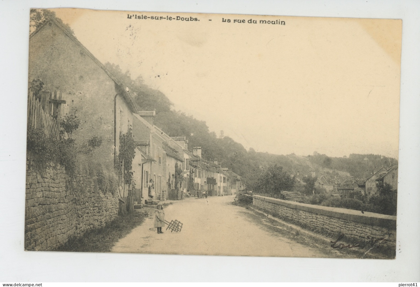 L'ISLE SUR LE DOUBS - La Rue Du Moulin (1905) - Isle Sur Le Doubs