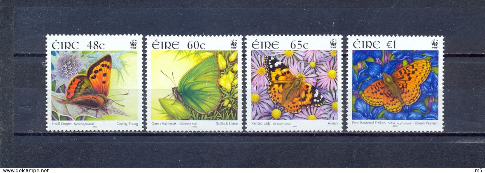 IRELAND - MNH - BUTTERFLIES - MI.NO.1652/5 - CV = 6,5 € - Neufs