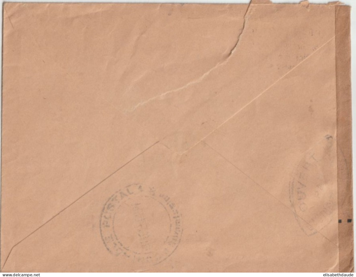 1945 - GUADELOUPE - ENVELOPPE Avec CENSURE De POINTE A PITRE => BORDEAUX - Lettres & Documents