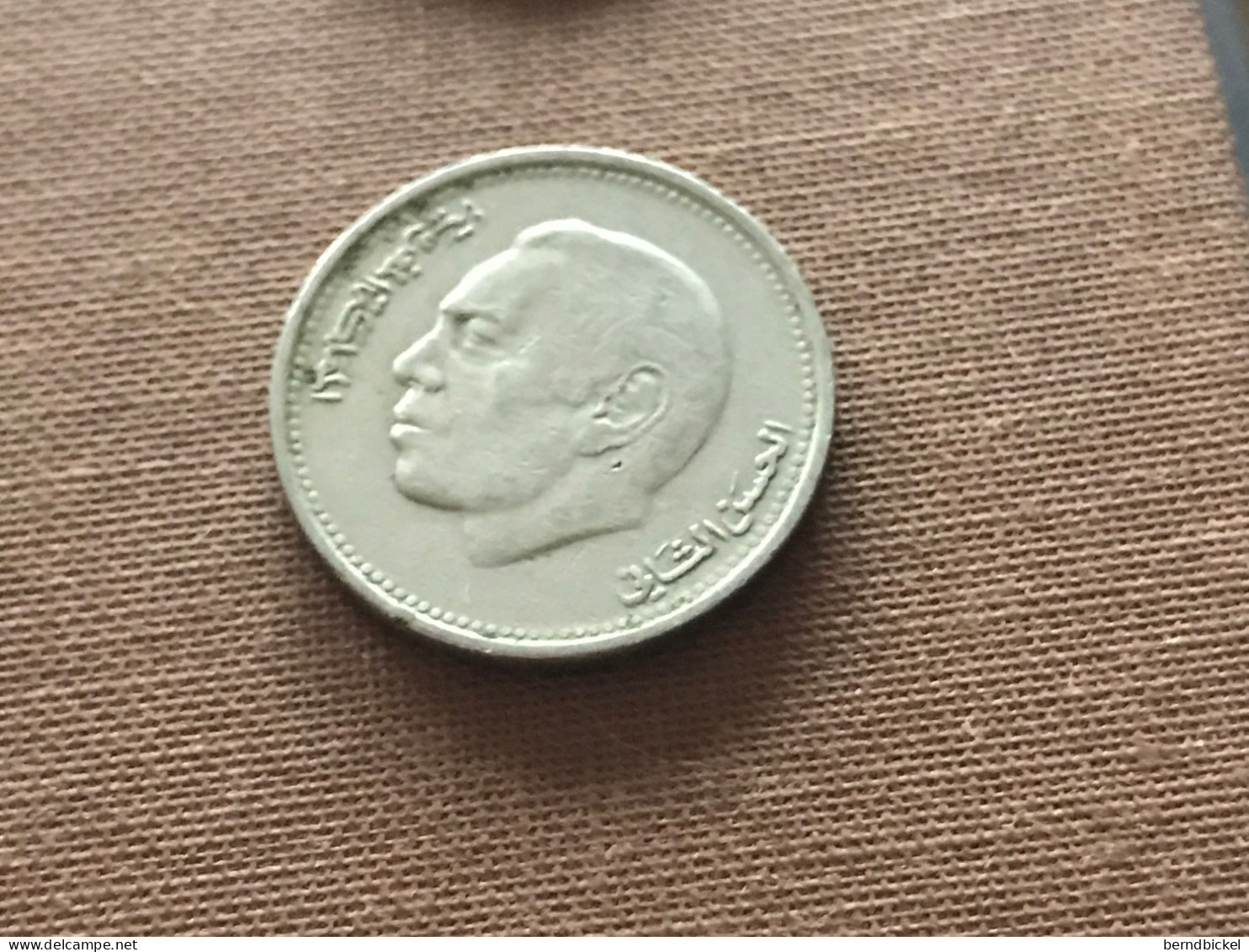 Münze Münzen Umlaufmünze Marokko 1/2 Dirham 1987 - Maroc